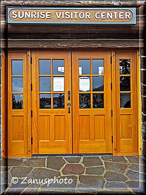 Mount Rainier, das Sunrise Visitor Center ist leider schon geschlossen