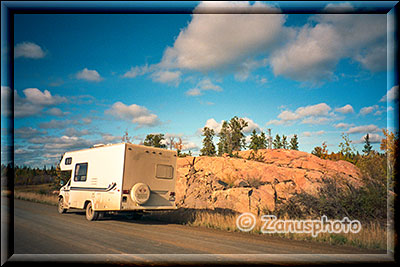 Unser Camper auf dem Ingraham Trail