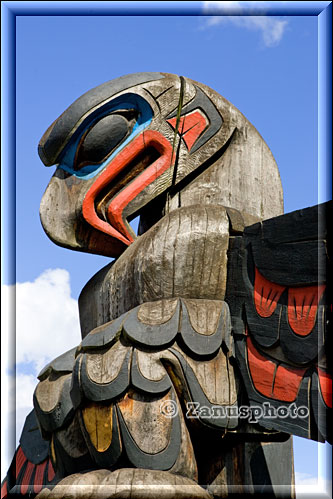 Vancouver Island, Totempfähle in Duncan