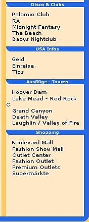 Las Vegas, Besucherhinweise haben wir am Campingplatz gefunden