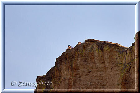Smith Rock Park, von weiter unten kann ich dann die beiden Rim-Schauer wieder sehen 