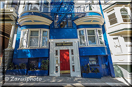 San Francisco, dieses blaue Haus gefällt uns ganz gut