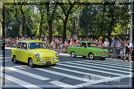New York City - Steubenparade, Trabis aus den USA nehmen auch an dieser Parade teil