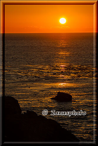 Salt Point State Park, gerade haben wir den Sunset über unserer Salt Point Beach