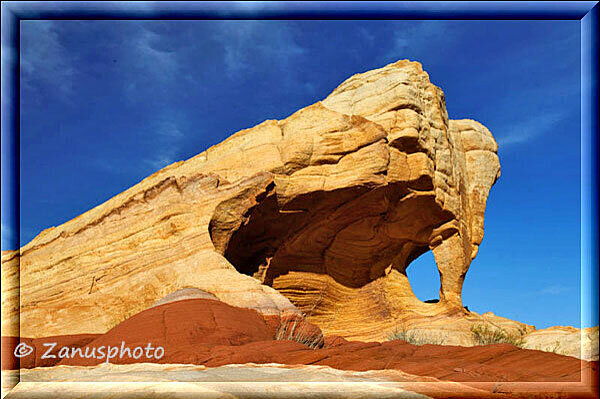 Valley of Fire, dieses Felsgebilde hat uns besonders gut gefallen
