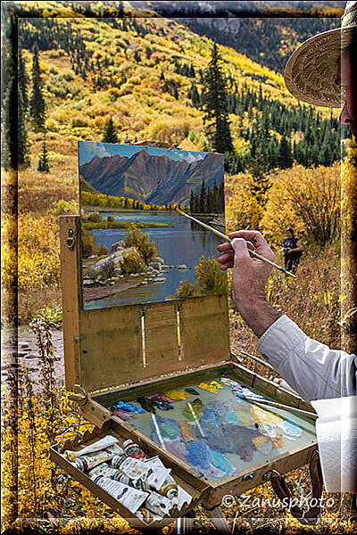 Maroon Bells Lake, sehr gut hat der Maler die Lakearea aufgemalt