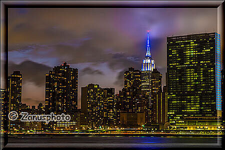 New York City - Queens, nach dem Sunset betrachten wir die Skyline der City vom Hunter Park aus