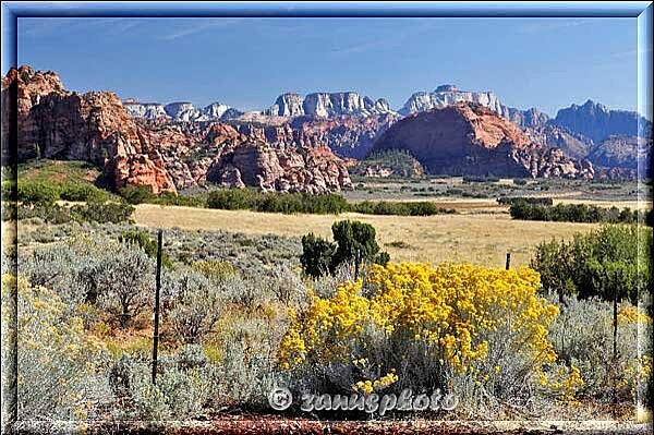 Kolob Terrace, ein schönes Landschaftsmotiv auf dem Rückweg nach Virgin