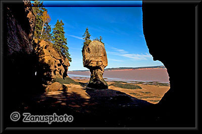 Bei Low Tide in der Bay of Fundy