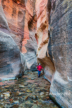 Kanarra Falls, es geht wieder den Canyon entlang abwärts nach der City Kanarraville